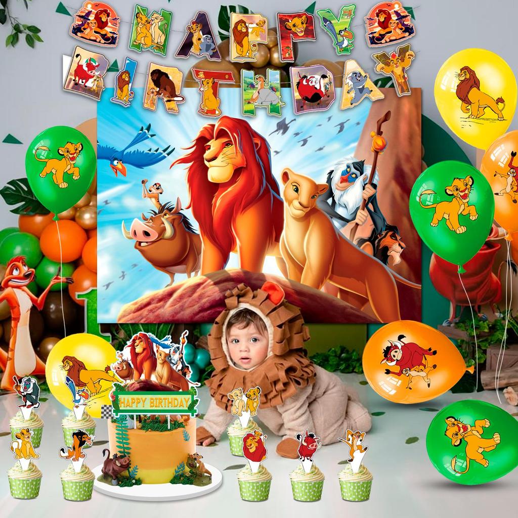 38pcs Cartoon Party Decorations, Cartoon Birthday Decorations Set - Cartoon Balloons Banner & Cartoon Balloon Cupcake Decorations etc Cartoon Themed