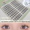 10 Rows Large-Capacity Transparent Stem Natural False Eyelashes: Easy 3-Step Application for Novices