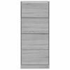 Shoe Cabinet Gray Sonoma 63 x 24 x 147 cm Particleboard