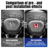 mkbn8 Car Steering Wheel Center Badge Sticker For Honda Mugen TypeR Fit Jazz GK5 Civic Type-R CRV Pilot Accord City HRV XRV Odyssey