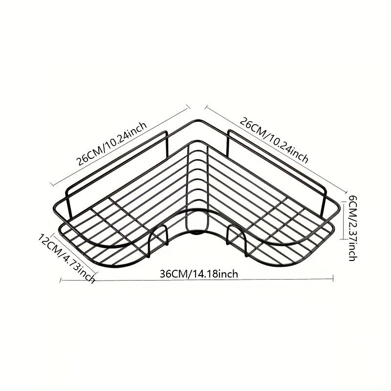 1 шт. настенная полка для ванной комнаты, полка для душа, треугольная полка без перфорации, стеллаж для хранения для ванной комнаты, кухни, аксессуары для ванной комнаты