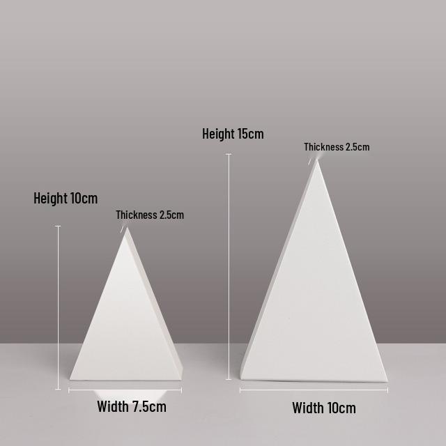 Белый пенопластовый геометрический куб, реквизит для фотосъемки, с фоновой доской и мелкими украшениями