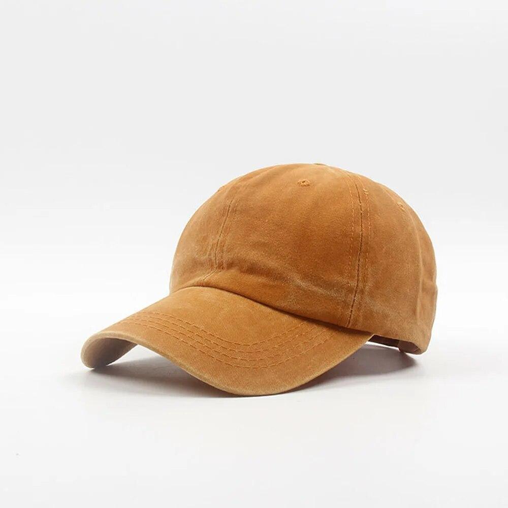 High Quality Red Washed Denim Hat For Men Women Snapback Hip Hop Caps Outdoor Sports Plain Summer Baseball Cap Casquette