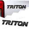 1Pcs 3D ABS Plastic Sticker Tail Decoration Badge Auto Rear Trunk Emblem For Triton Letter Logo Accessories