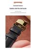 Совместимый ремешок для Apple iWatch - Кожа растительного дубления с бабочковой застежкой