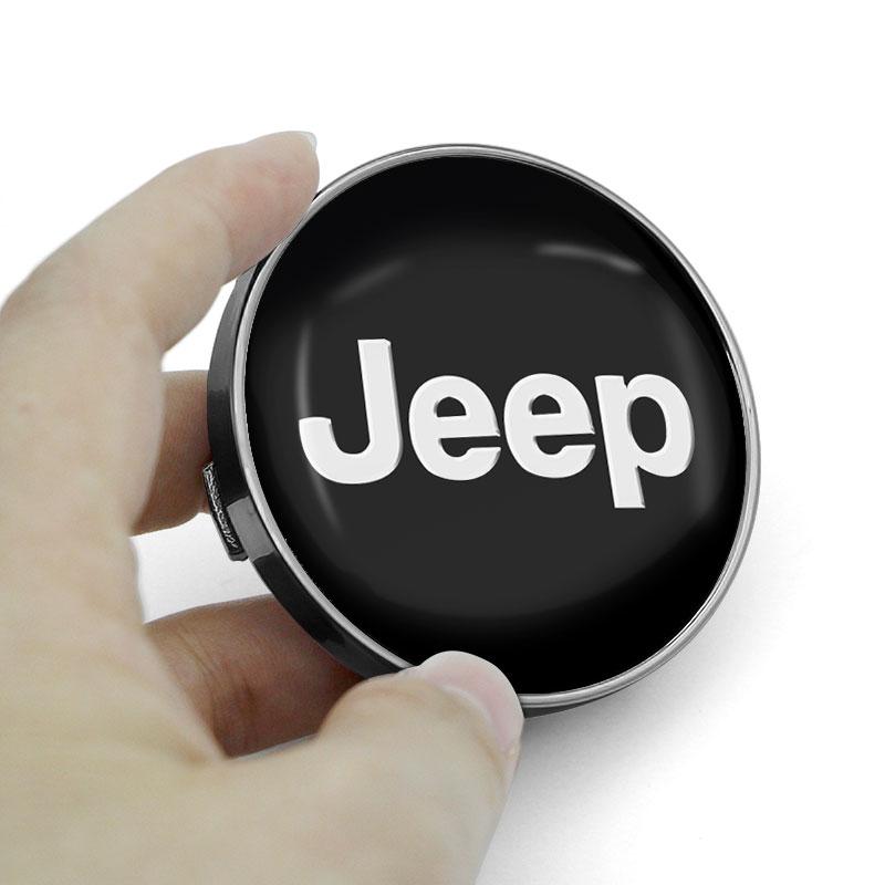 4 шт. 60 мм Колпачок ступицы центра колеса автомобиля Автоаксессуары для Jeep JK Gladiator Compass Renegade Grand Cherokee Wrangler