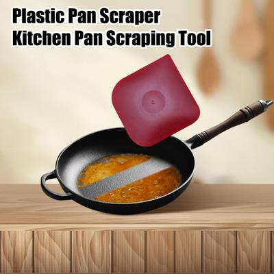 5 шт. скребок для сковородок из пищевого пластика, термостойкий скребок для чистки кастрюль, нескользящий