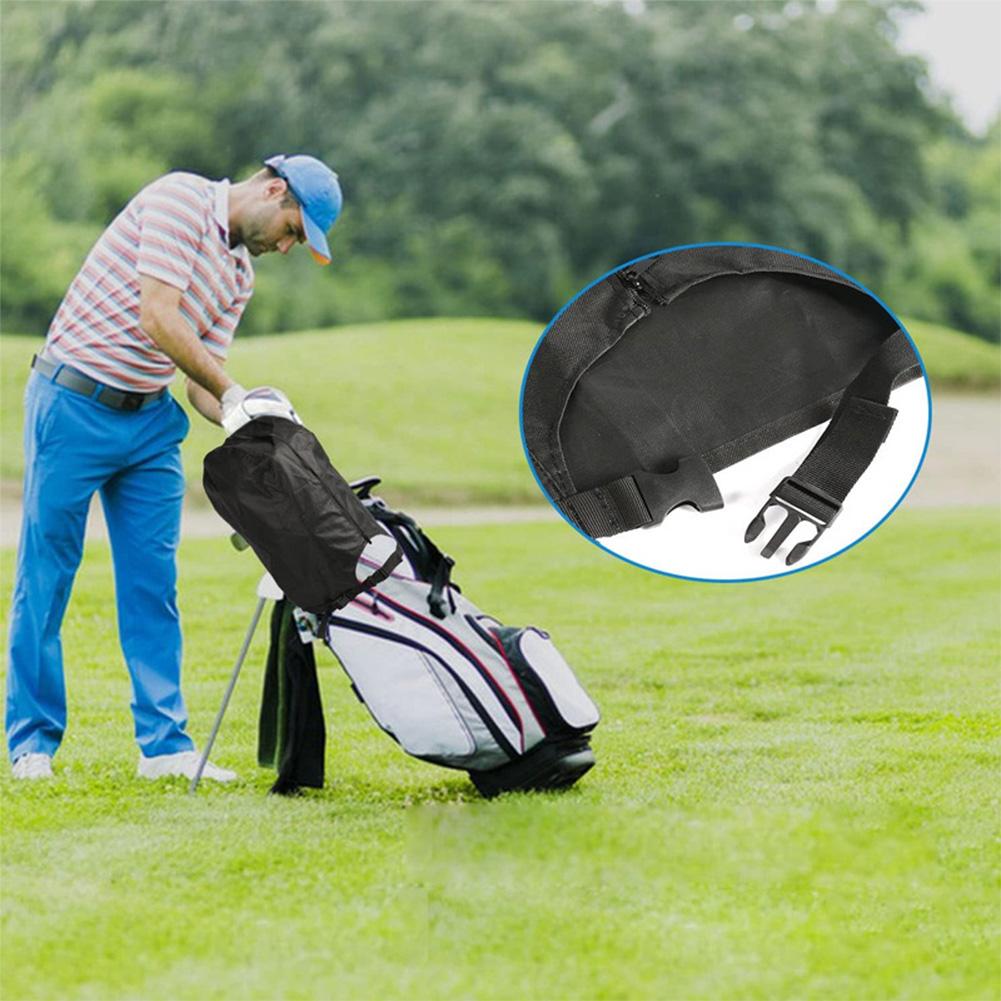 Golf Bag Rain Cover with Zipper Golf Bag Rain Hood Waterproof Golf Bag Protector Dustproof Golf Accessory Gifts for Any Golfer
