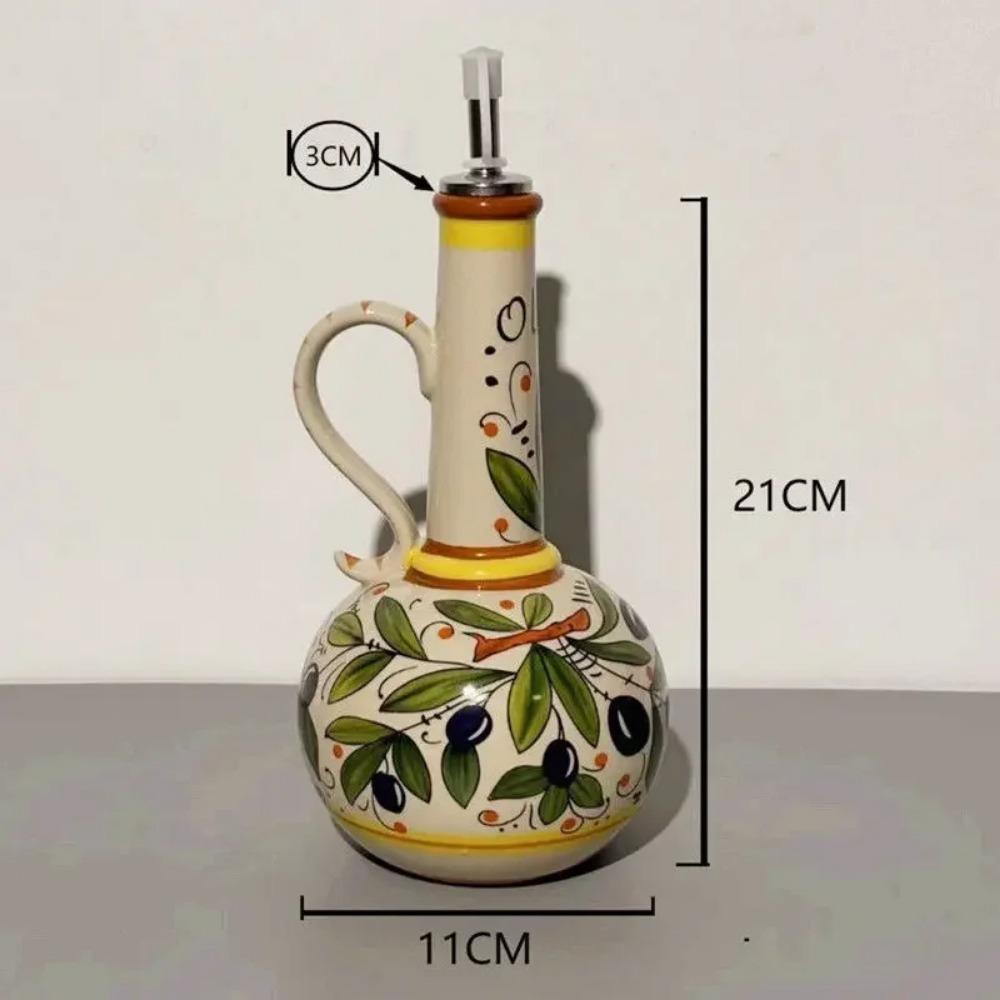 Керамическая бутылка для оливкового масла, бутылка для масла и уксуса, бутылка для слива кухонных приправ, кухонная утварь