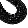1strand/lot 4 6 8 10 12 Mm Black Smooth Glass Beads Round Loose Spacer Beads For Jewelry Making Findings Supplies DIY Bracelet