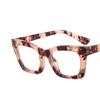 Square Small  Eyeglasses Frame  New Retro Multi-Color Option Flat Mirror Women'S Tide Package Flower Simple Eyeglass