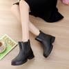 Новые корейские женские модные короткие резиновые сапоги