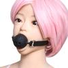 SM gag sex ball with hole soft rubber gag large, medium and small full silicone gag export source sex gag