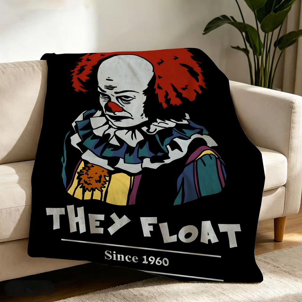 Movie I-It Chapter One Throw Soft Warm Flannel Throw Blanket, Multi-use for Sofa Bed Office Nap