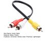 Yousheng High-Fidelity Audio Cable Stable Universal 2 RCA Male To 1 RCA Female Y Splitter Cable Speaker Stereo Audio Adapter Cord