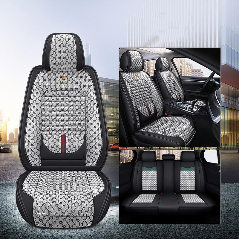 Износостойкая и грязеотталкивающая подушка сиденья Four Seasons. Чехол на автомобильное сиденье. Подушка сиденья. Полный набор чехлов для пятиместных автомобилей.