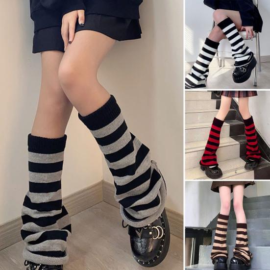 Boot Socks Knitting Decorate Breathable Casual Streetwear Knee High Boot Stockings for Daily Life