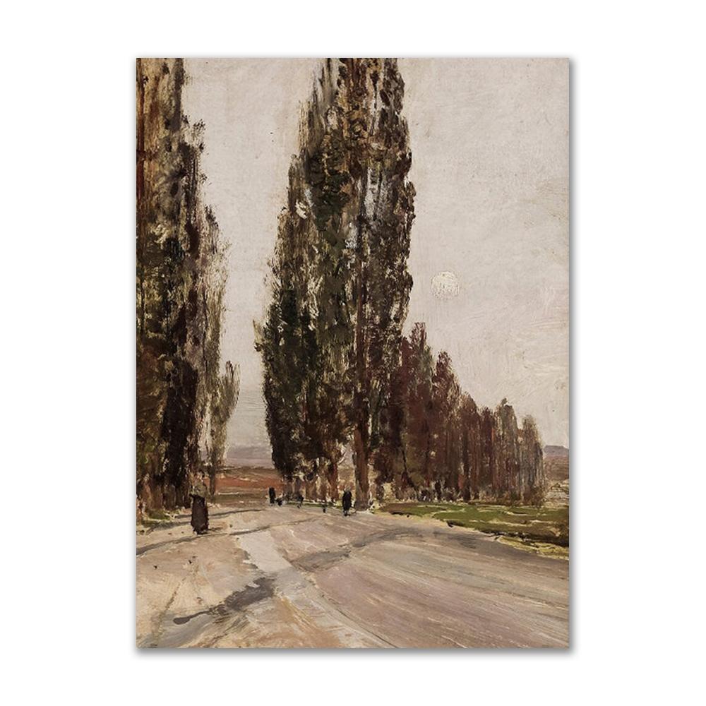 Винтажная галерея, настенный плакат с принтом, декор для комнаты, скандинавский французский деревенский пейзаж, холст, картины для гостиной, украшение для дома