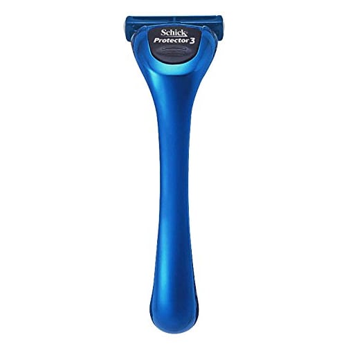 Schick Держатель Schick Protector Three с тремя лезвиями (В комплект входят 2 сменных лезвия.) Бритва Бритва Бритва Мужская Микро-Безопасная Проволока Сменное Лезвие (1