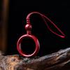 Киноварь Цепочка для телефона Шнурок с фиолетово-золотым песком USB-подвеска и кольцо против потери для пар