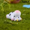 Fairy Garden Micro Landscape Animal Model Little Statue Cow Figurines Miniature Dairy Cattle