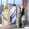 Складывающийся чехол Samsung Z Fold7 Мрамор: Стильная и модная стеклянная крышка для женщин