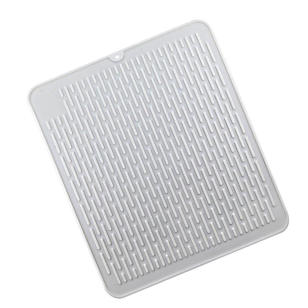 Пищевой силиконовый коврик для сушки раковины, компактный силиконовый коврик-сушилка для кухонной посуды и кухонных инструментов