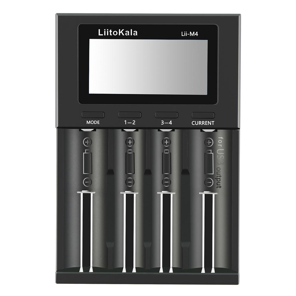 Зарядное устройство LiitoKala Lii-M4 с ЖК-дисплеем и быстрой зарядкой