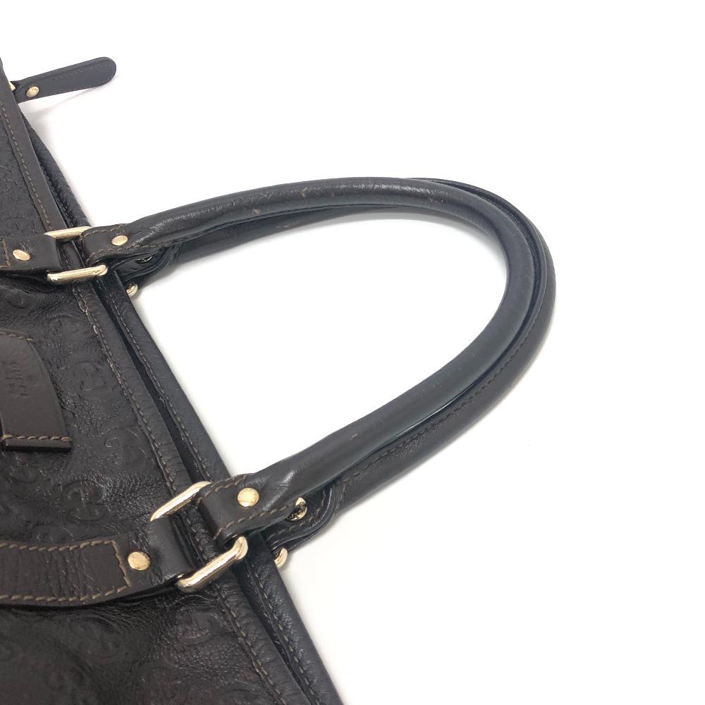 Gucci 201482 Сумка Guccissima Ручная сумка Дорожная сумка Сумка-тоут Кожа Коричневый