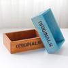 Wooden Jewelry Box Rectangular Storage Bin Cosmetics Box Small Flowerpot