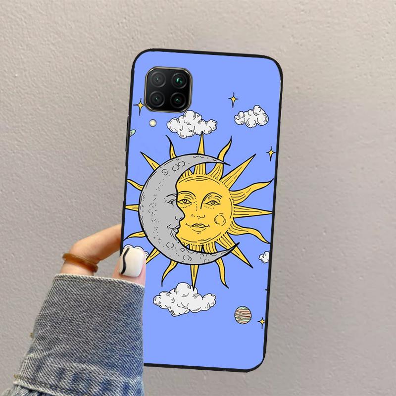 Эстетика Солнце Луна Для Huawei Nova Y70 Y90 Y60 Y73 Y72 Y61 Y91 12s 12i 11i 8i 9 10 SE P40 Lite P60 P30 Pro Чехол
