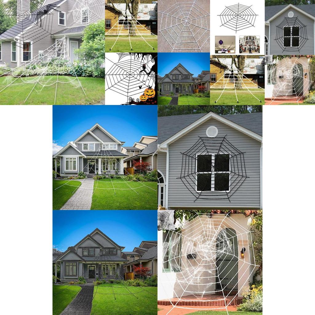 Реалистичная жуткая паутина на Хэллоуин для жуткого домашнего декора
