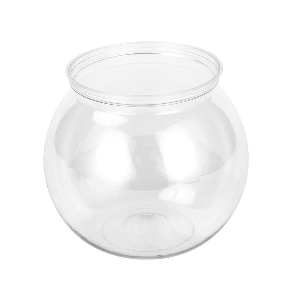 Plastics Fish Bowls Round Aquarium Transparent Fish Keepers Fishbowls One-piece Construction Shatterproof Starter Kit