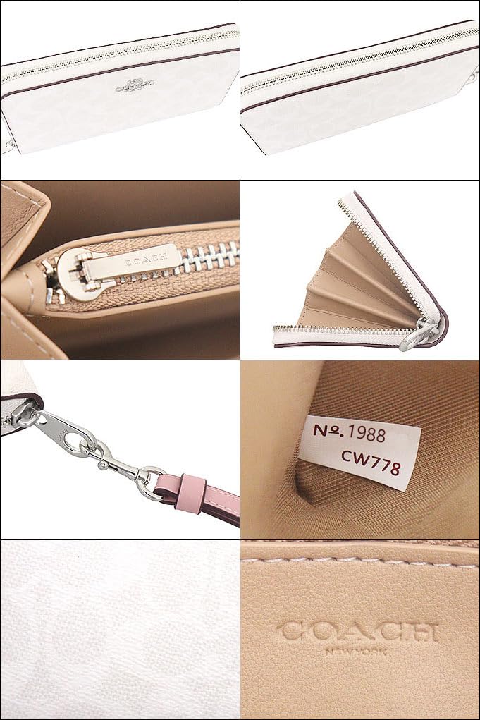 Женский кошелек Marco Polo с молнией по периметру и ремешком,Signature Coated Canvas и кожа, Круговая молния, Множество отделений для карт, ПВХ-кожа, C4452