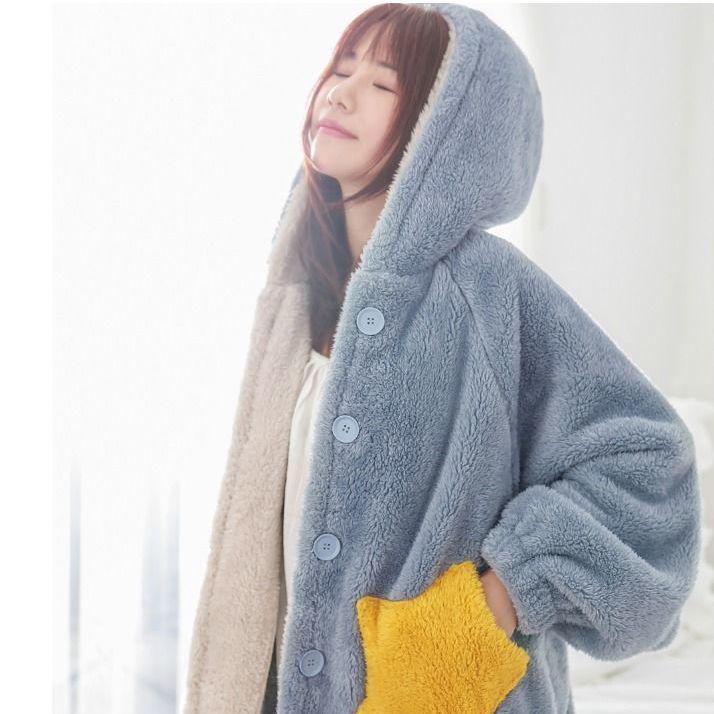 Фланелевая пижама с длинными рукавами, костюм для косплея Дейзи, женская зимняя утепленная домашняя одежда, пижамы, хлопковые пальто