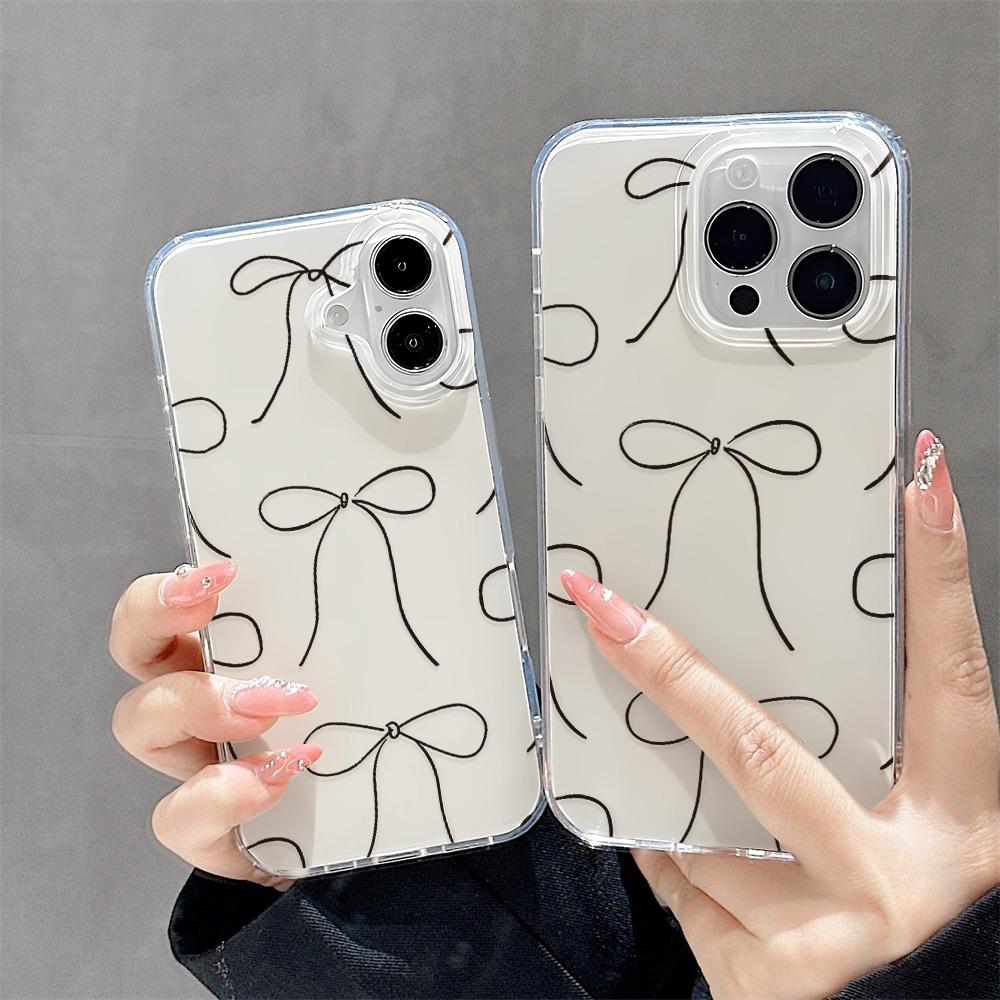 Painted Phone Case for iPhone 12 13 15 16 iPhone 16 12 13 14 15 Pro 14 15 16 Pro Max Coverage Shockproof Anti-Fingerprint Fresh Style Protective Case