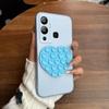 Чехол-присоска в форме сердца для infinix HOT 12 Play, полупрозрачный матовый, ударопрочный, из мягкого ТПУ