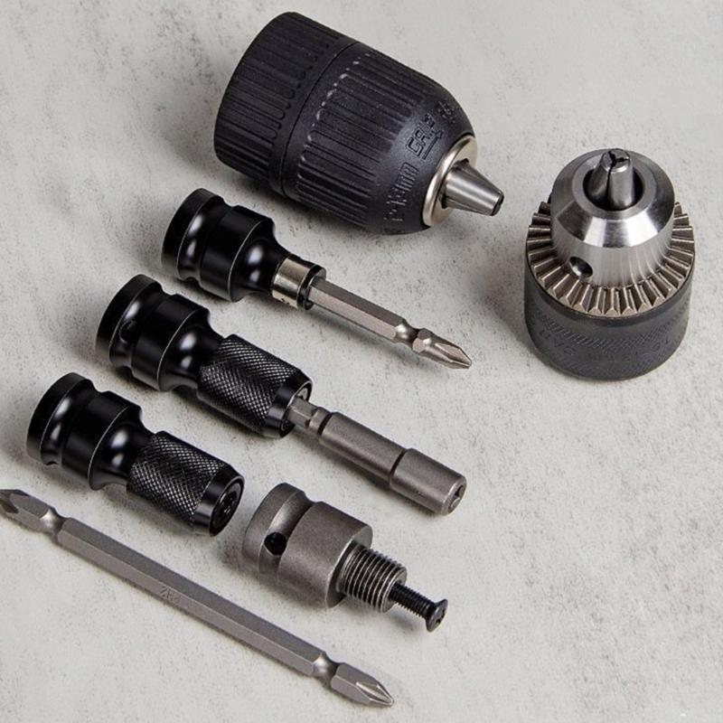 Multifunctional Universal Adapter Set for Hexagonal Bit Crafted from Chrome Vanadiums Steel Ideal for Hand Tool Kit