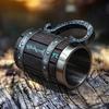 Винтажная дубовая бочка Viking, пивная кружка с вкладышем из нержавеющей стали, кофейная чашка, чайная кружка, большая вместительная кружка, подарок для паба-бара