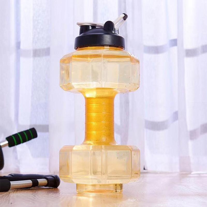 Гантели Спортивная Бутылка Портативная Большая Вместимость Тренажерный Зал Бег Фитнес Бодибилдинг Упражнения Питьевой