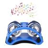 Foot Tambourine Percussion with Jingle Bell Tambourine Musical Percussion Instruments for Guitar Drum Blue