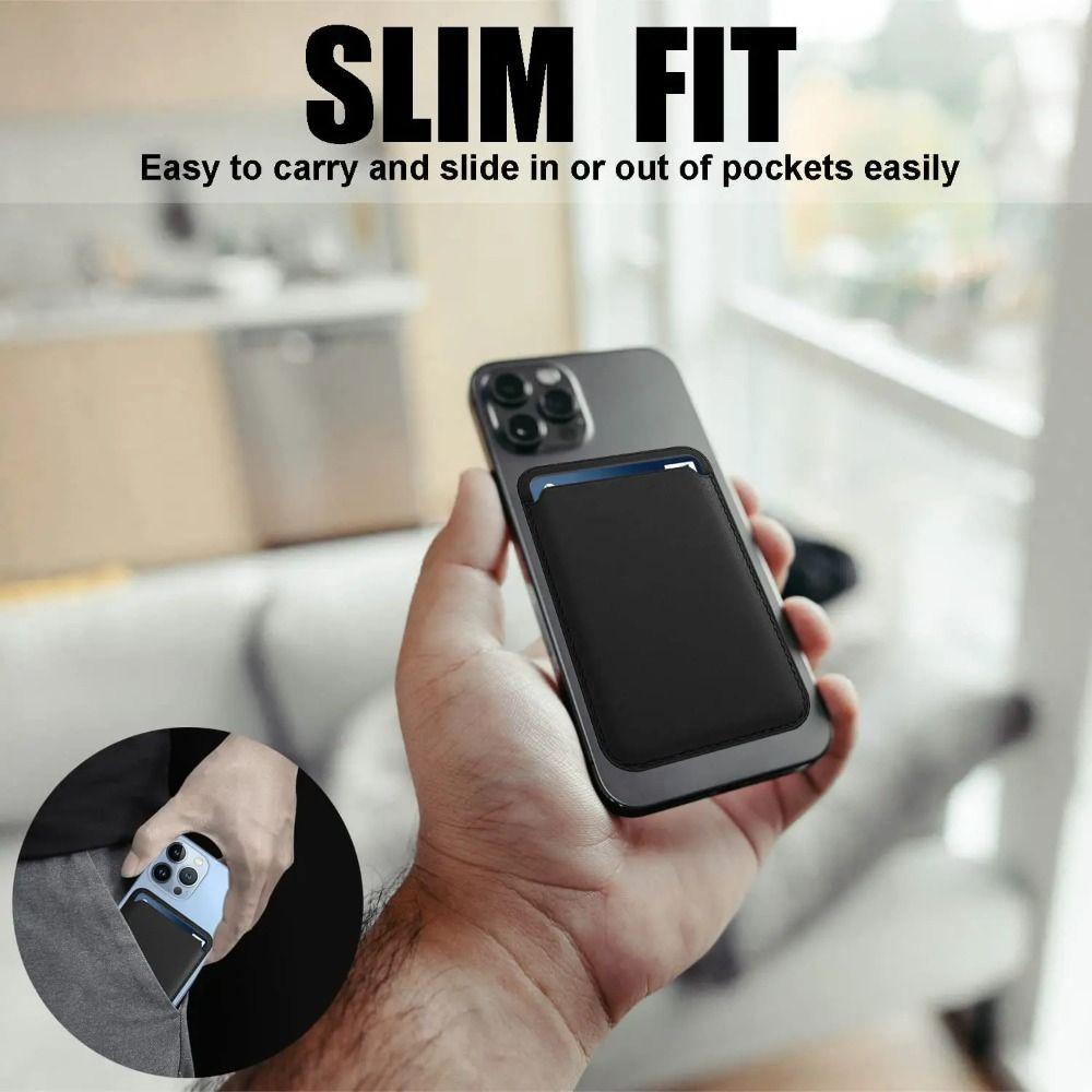 Чехол-держатель с магнитной картой, сумка для телефонных карт для Apple iPhone 15, 14, 13, 12, 11 Pro Max Plus, аксессуары