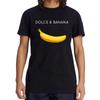 Summer Fashion Dolce Banana Print Women T-shirts Casual Breathable Tops Oversized Cotton Tshirt Short Sleeve Top