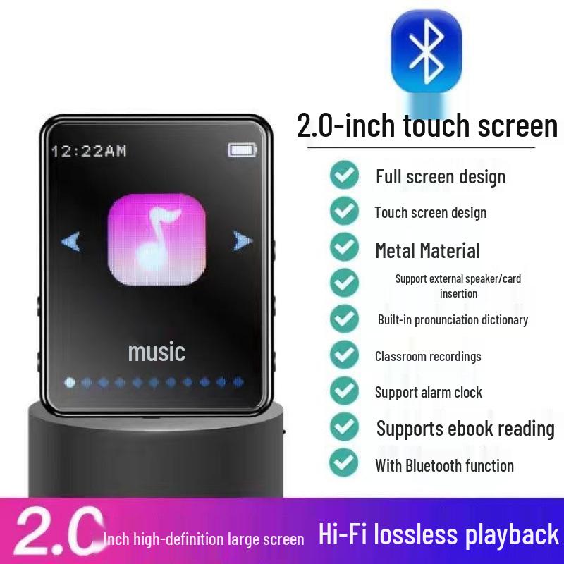 Сенсорный MP4/MP5 плеер: Студенческое издание с Bluetooth для чтения и музыки.