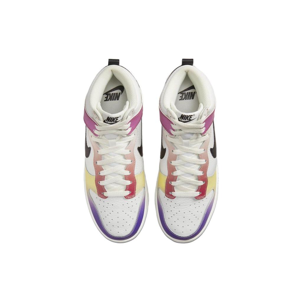 Nike Женские кроссовки Dunk High Multi-Color Gradient Summit-White Team-Red Gym-Red FD0802-100