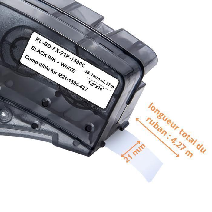 Лента для этикетировочной машины - Phonillico® - M21-1500-427 - Винил - 38,1 мм - 4,27 м