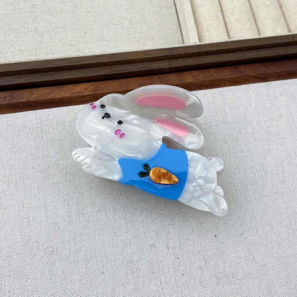 Rabbit Cartoon Animal Hair Clip Puppy Geometry Shark Clip Funny Bear Acetate Hair Claw Female