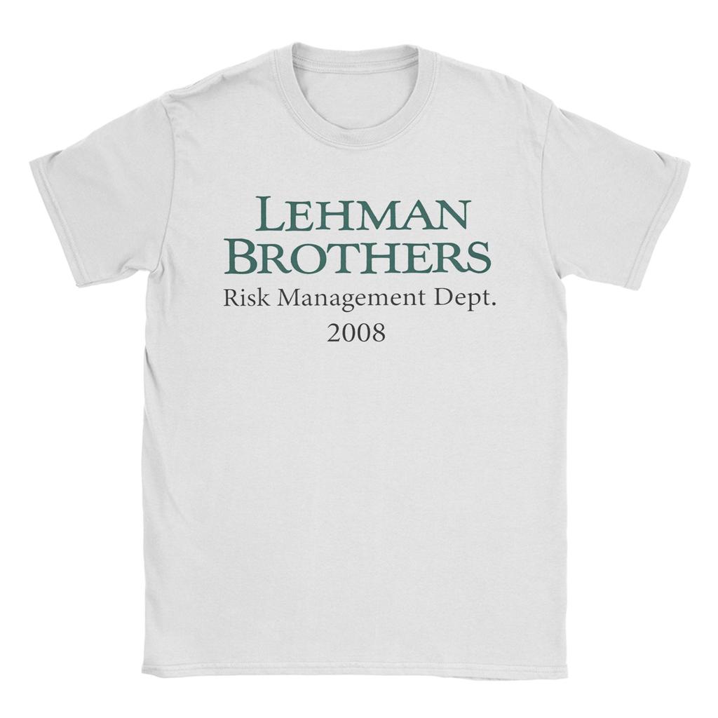 Мужские футболки отдела управления рисками Lehman Brothers, винтажная футболка с коротким рукавом и круглым вырезом, хлопок, подарочные топы