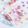 12Grids 3D Butterfly Shape Sequin Nail Art Glitter Flakes Mixed Mini Paillette Sparkly DIY Nail Art Decortion Nails Accessories