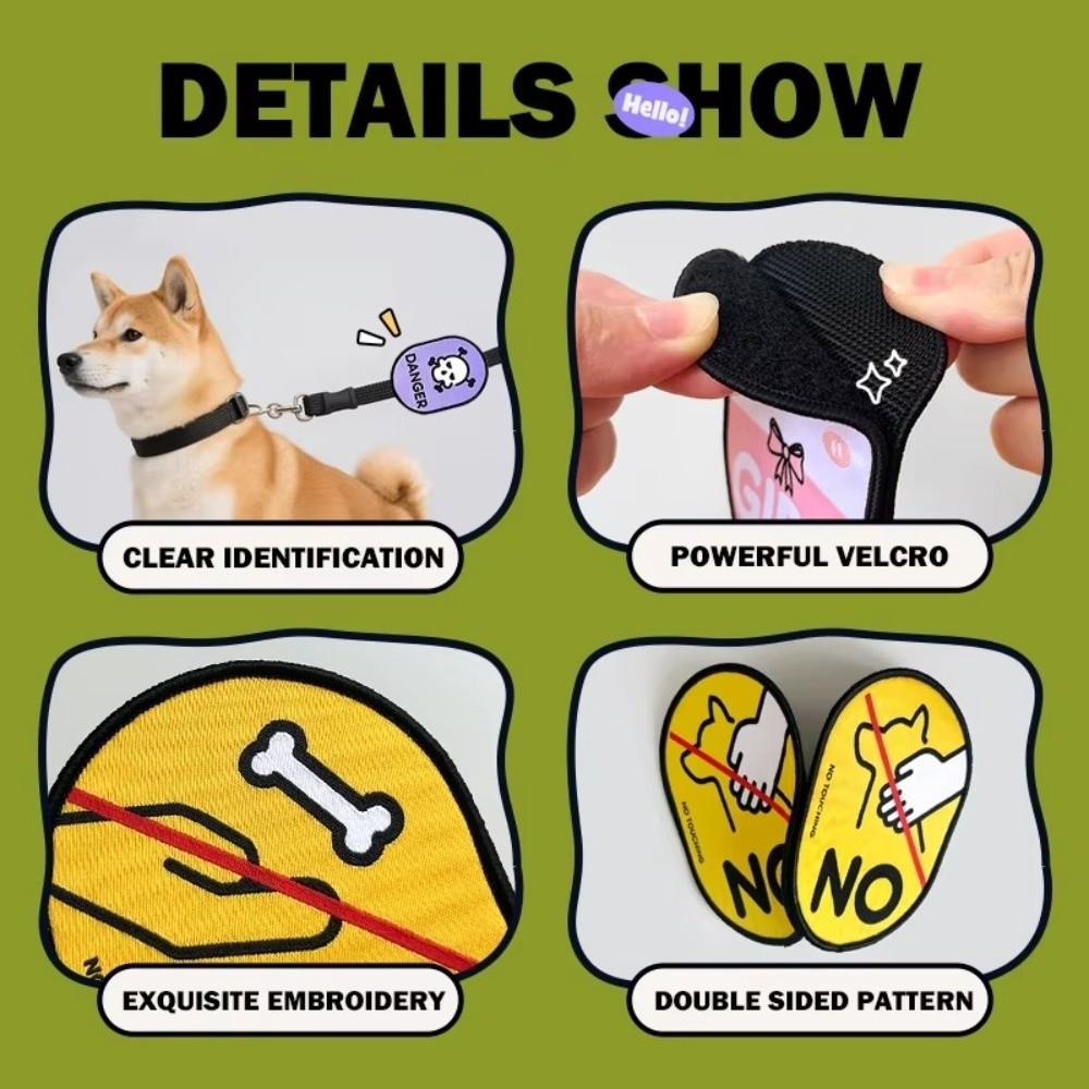 Водонепроницаемые наклейки с идентификацией питомца, мультяшные декоративные наклейки для собак, новая бирка для питомца, выгул собаки